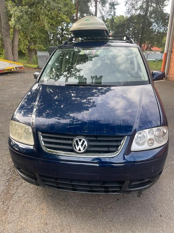 Blau Gebraucht 2003 VW Touran Van / Kleinbus | 600 € (Superpreis) - Bild 1/4
