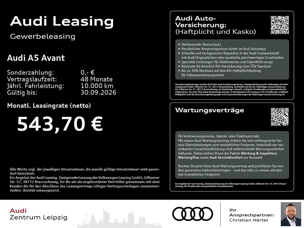 Gebraucht Audi A5 Sport 367 PS (269 kW) 2026 Schwarz Kombi