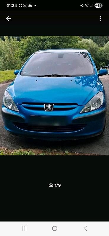Blau Gebraucht 2004 Peugeot 307 Kleinwagen | 1.000 € (Guter Preis) - Bild 1/4