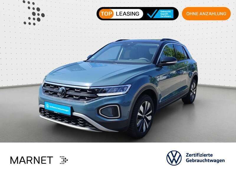 Petroleum blue metallic/schwar Gebraucht 2024 VW T-Roc Goal SUV | 27.230 € (Fairer Preis) - Bild 1/3
