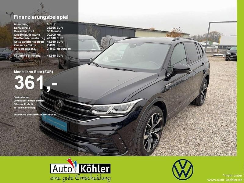 Deep black perleffekt / grautitanschwarz Gebraucht 2025 VW Tiguan Allspace R-line SUV | 45.840 € (Etwas zu teuer) - Bild 1/3