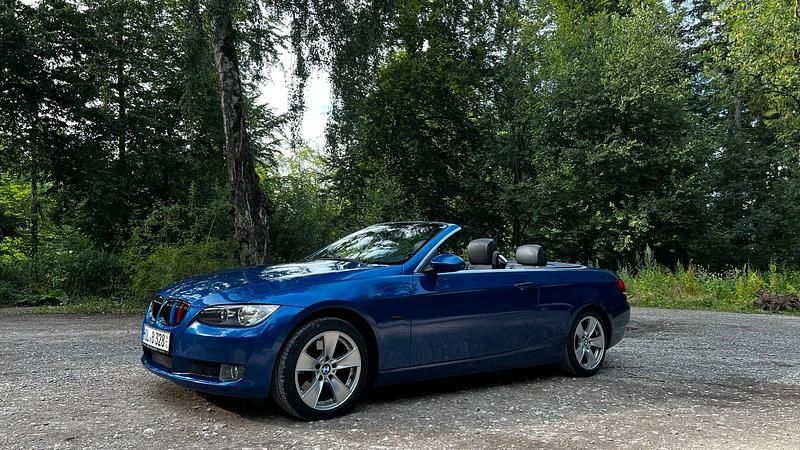 Blau Gebraucht 2008 BMW 325 Cabriolet Sport Line Cabrio | 10.400 € (Guter Preis) - Bild 1/4