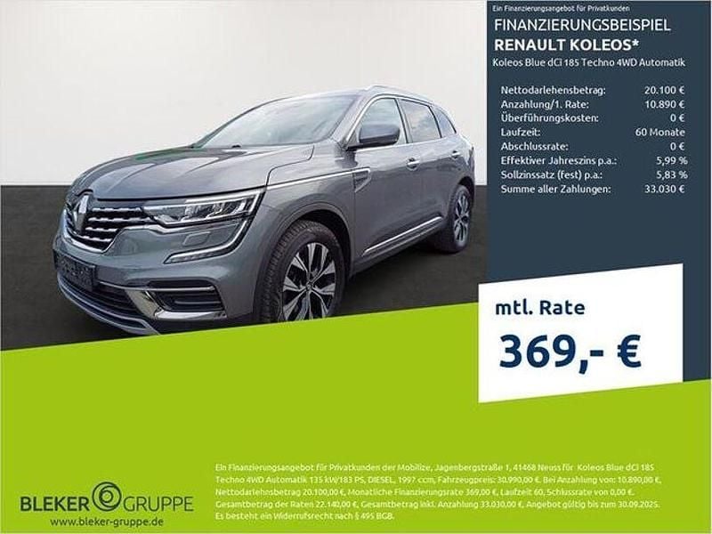 Graphitgrau Gebraucht 2023 Renault Koleos Techno SUV | 27.780 € (Guter Preis) - Bild 1/3