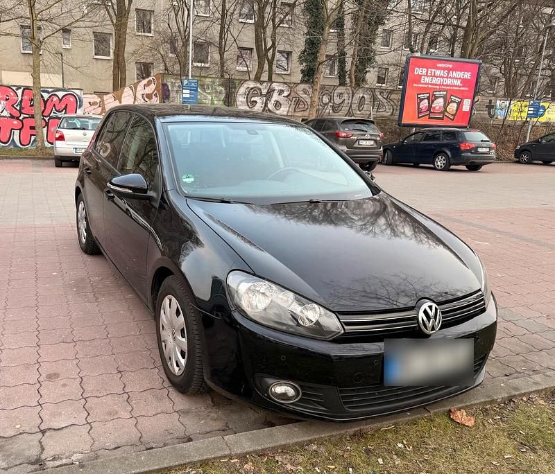 Gebraucht VW Golf VI 80 PS (58 kW) 2009 Schwarz Kleinwagen