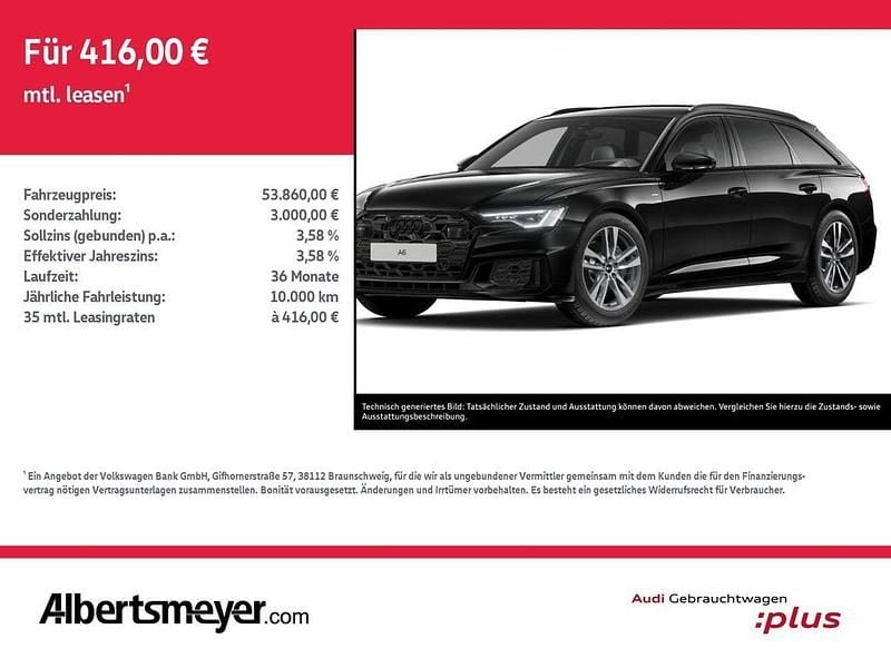 Gebraucht Audi A6 S-Line 265 PS (194 kW) 2025 Mythosschwarz metallic Kombi