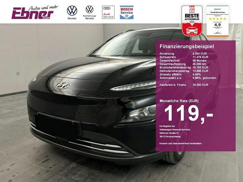 Phantomschwarz metallic Gebraucht 2022 Hyundai Kona Select SUV | 18.250 € (Fairer Preis) - Bild 1/4