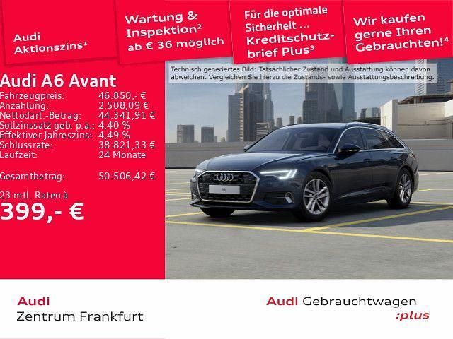 Blau Gebraucht 2025 Audi A6 Advanced Kombi | 46.850 € (Superpreis) - Bild 1/3