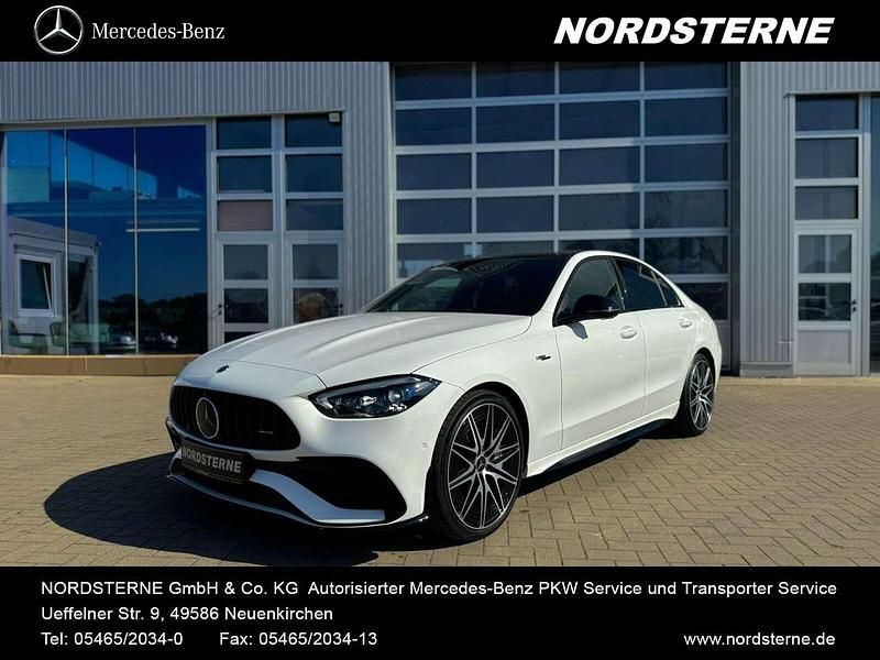 Unilack polarweiß Gebraucht 2024 Mercedes C43 AMG AMG Limousine | 58.555 € (Guter Preis) - Bild 1/4