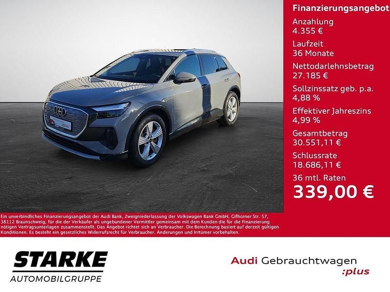 Kieselgrau Gebraucht 2022 Audi Q4 e-tron Advanced SUV | 31.540 € (Fairer Preis) - Bild 1/4