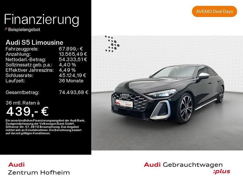 Schwarz Gebraucht 2024 Audi S5 Sport Limousine | 67.899 € (Fairer Preis) - Bild 1/3