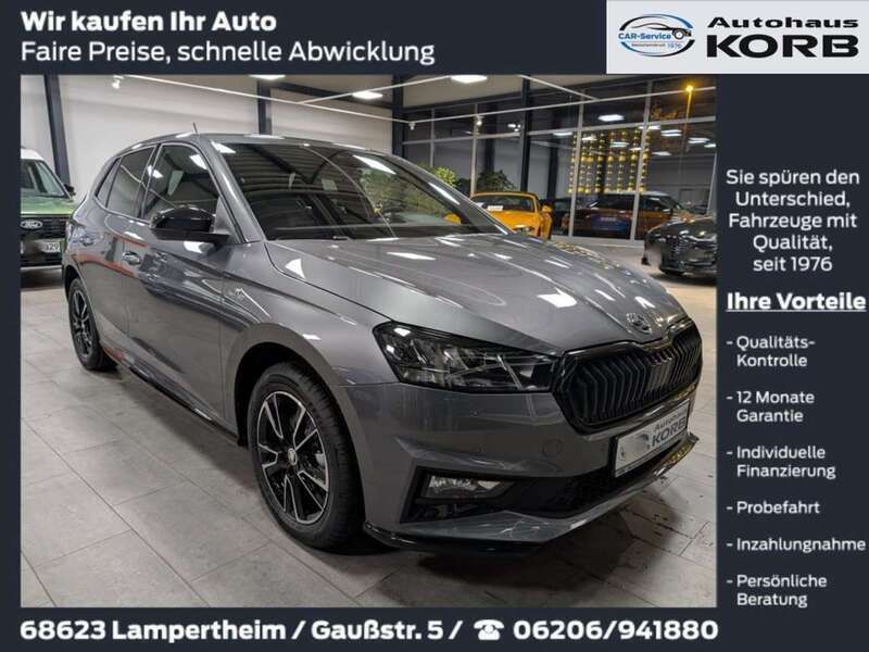 Graphitegrau Neu 2024 Skoda Fabia Monte Carlo Limousine | 24.850 € (Fairer Preis) - Bild 1/4