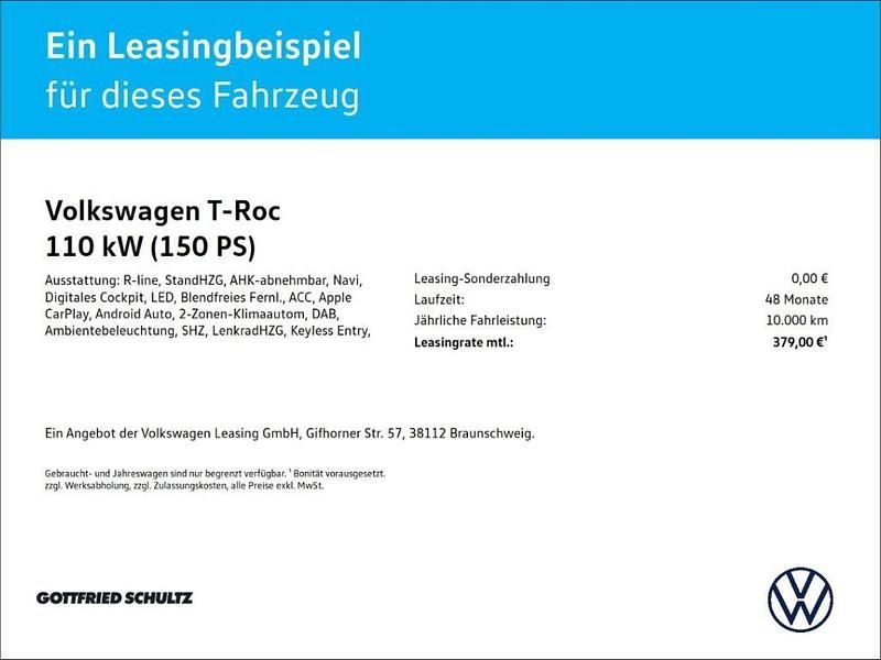 Rot Gebraucht 2024 VW T-Roc Cabriolet R-line Cabrio | 33.970 € (Fairer Preis) - Bild 1/1