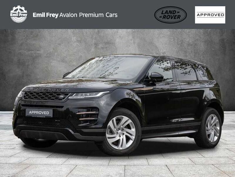 Schwarz santorini black metallic metallic Gebraucht 2022 Land Rover Range Rover evoque R-Dynamic SUV | 38.900 € (Superpreis) - Bild 1/4