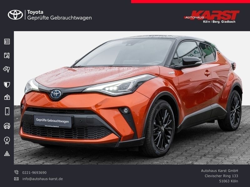 Infernoorange metallic / dach schwarz Gebraucht 2020 Toyota C-HR Basis SUV | 23.985 € (Fairer Preis) - Bild 1/4