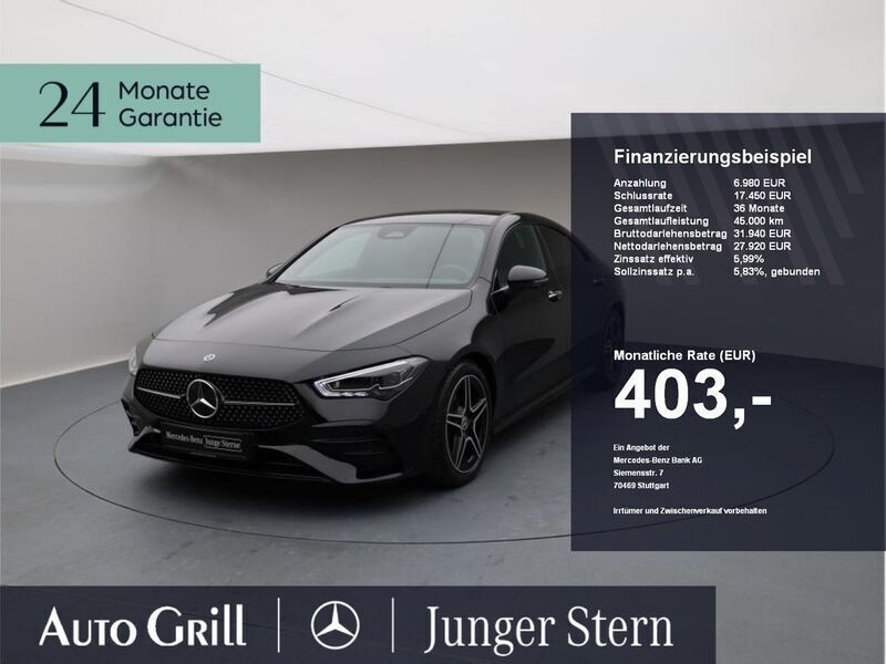 Nachtschwarz Gebraucht 2024 Mercedes CLA180 AMG Limousine | 34.900 € (Fairer Preis) - Bild 1/4