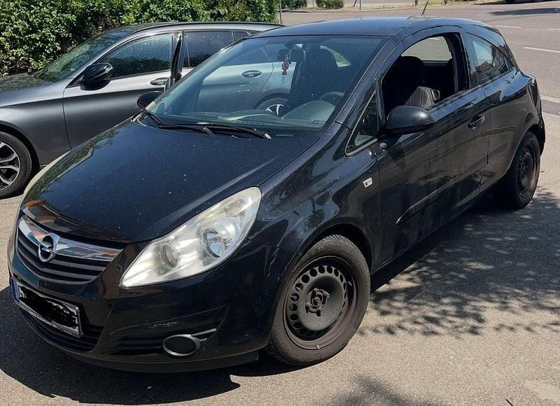 Schwarz Gebraucht 2007 Opel Corsa Limousine | 799 € (Superpreis) - Bild 1/4