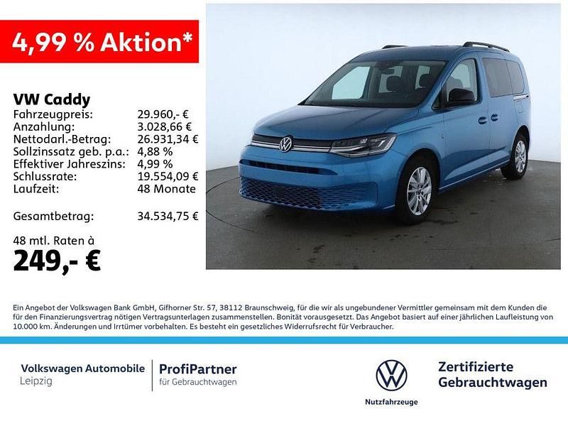 Gebraucht VW Caddy Life 102 PS (75 kW) 2024 Blau Van / Kleinbus