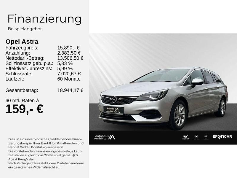 Gebraucht Opel Astra 131 PS (96 kW) 2020 Silber Kombi