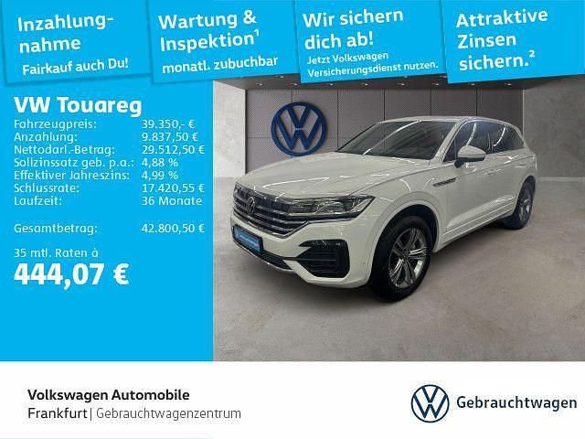 Pure white Gebraucht 2021 VW Touareg R-line SUV | 39.350 € (Superpreis) - Bild 1/4