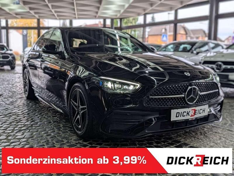 Schwarz Gebraucht 2022 Mercedes C220 AMG Limousine | 35.980 € (Teuer) - Bild 1/3