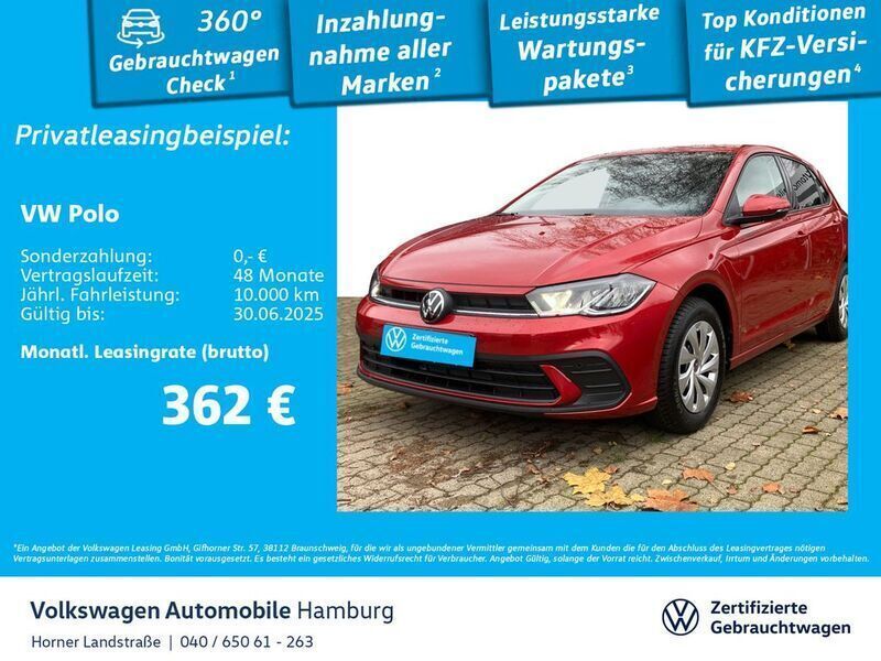Kings red metallic Gebraucht 2025 VW Polo Life Limousine | 26.900 € - Bild 1/3