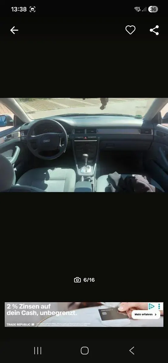 Gebraucht Audi A6 165 PS (121 kW) 1997 Grün Limousine