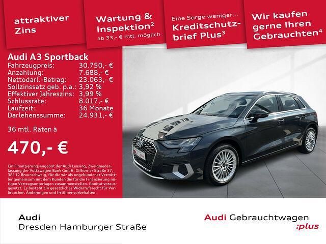 Gebraucht Audi A3 Advanced 116 PS (85 kW) 2024 Grau Limousine