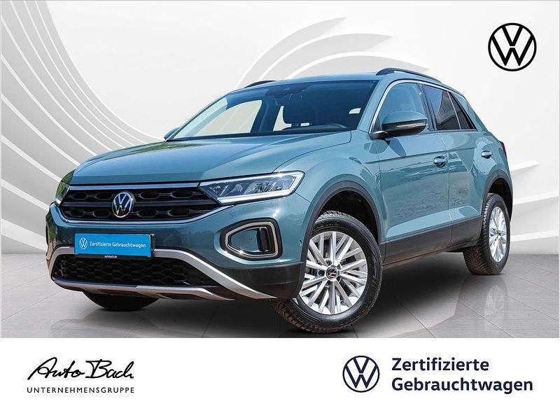Petroleum blue metallic Gebraucht 2024 VW T-Roc Life SUV | 22.980 € (Fairer Preis) - Bild 1/4