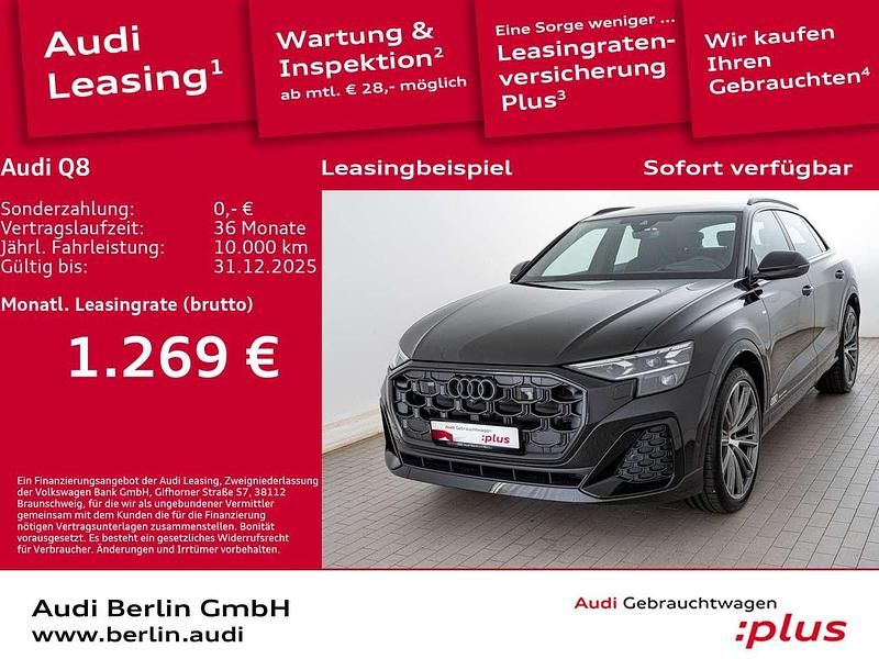 Mythosschwarz metallic Gebraucht 2025 Audi Q8 Ambiente SUV | 105.600 € - Bild 1/3