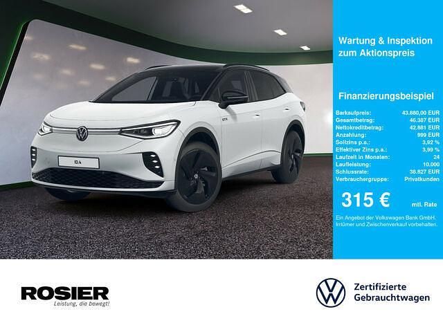 Gebraucht VW ID.4 GTX 219 kW (299 PS) 2023 Weiss / gletscherweiss (metallic) SUV