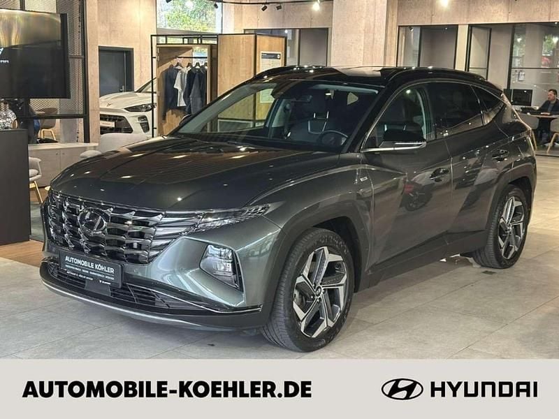 Amazon grey / phantom black / Gebraucht 2021 Hyundai Tucson Prime SUV | 25.500 € (Guter Preis) - Bild 1/4