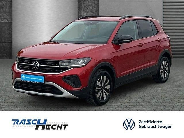 Kings red metallic Gebraucht 2025 VW T-Cross Goal SUV | 26.180 € (Superpreis) - Bild 1/4