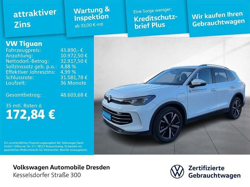 Weiß Gebraucht 2024 VW Tiguan IQ Drive SUV | 43.890 € (Fairer Preis) - Bild 1/4
