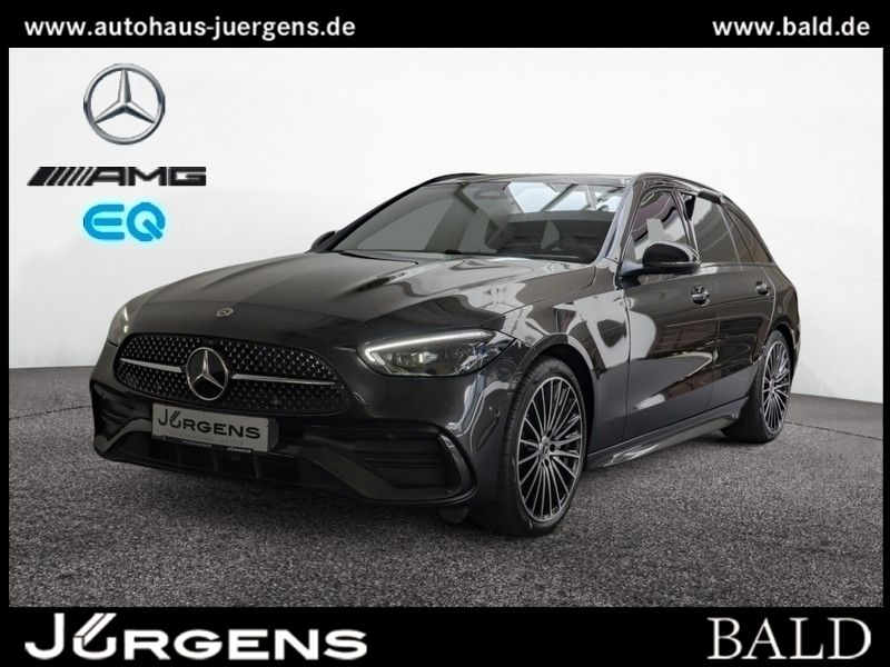 Schwarz metalliclack obsidians Gebraucht 2024 Mercedes C300 AMG Kombi | 50.790 € (Etwas zu teuer) - Bild 1/4