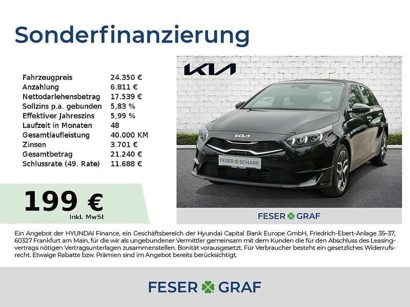 Schwarz Gebraucht 2024 Kia Ceed Spirit Limousine | 24.350 € (Guter Preis) - Bild 1/4