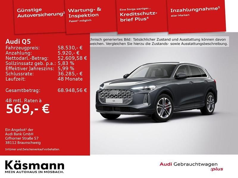 Tamboragrau metallic Gebraucht 2025 Audi Q5 Advanced SUV | 58.530 € (Superpreis) - Bild 1/3
