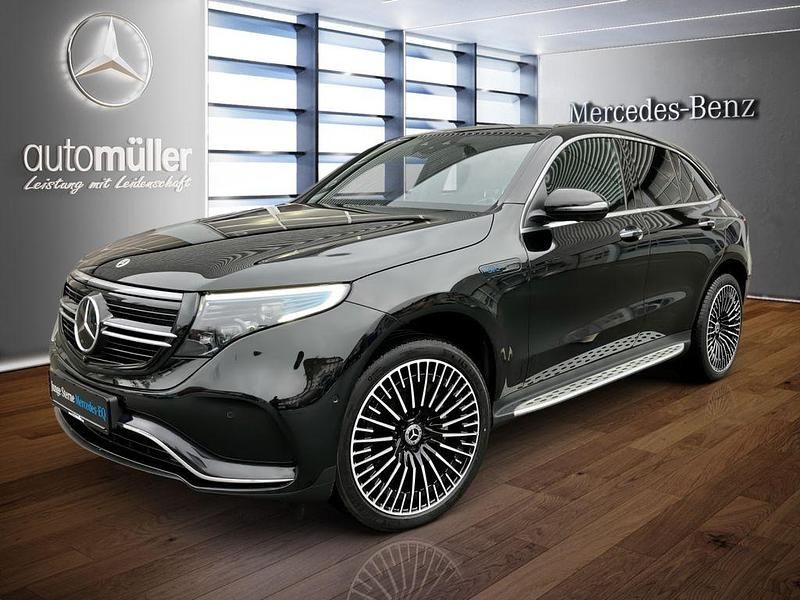 Schwarz Gebraucht 2022 Mercedes EQC400 AMG line SUV | 35.480 € (Fairer Preis) - Bild 1/4