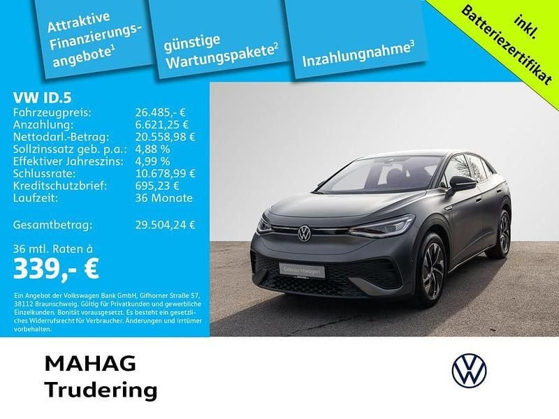 Grau Gebraucht 2022 VW ID.5 Pro SUV | 26.485 € (Fairer Preis) - Bild 1/2