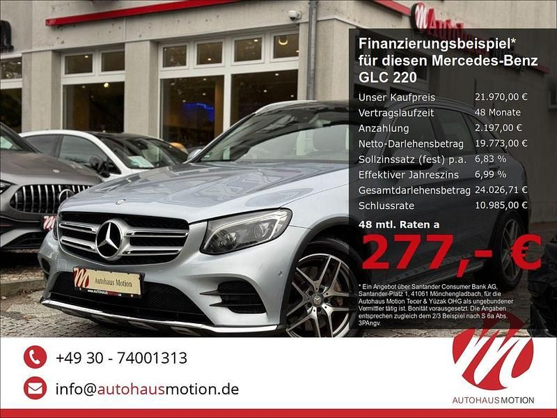 Silber Gebraucht 2016 Mercedes GLC220 AMG line SUV | 21.970 € (Fairer Preis) - Bild 1/4