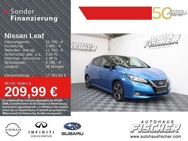 Xdy vivid blue (m) Gebraucht 2021 Nissan Leaf N-Connecta Kleinwagen | 15.700 € (Fairer Preis) - Bild 1/4