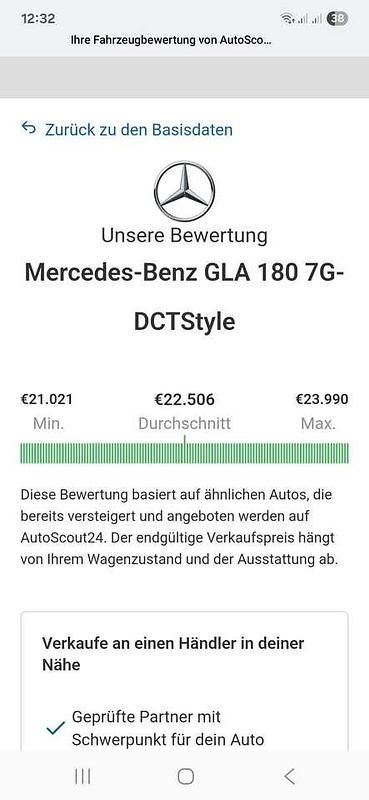 Grau Gebraucht 2018 Mercedes GLA180 Style SUV | 21.700 € (Fairer Preis) - Bild 1/4