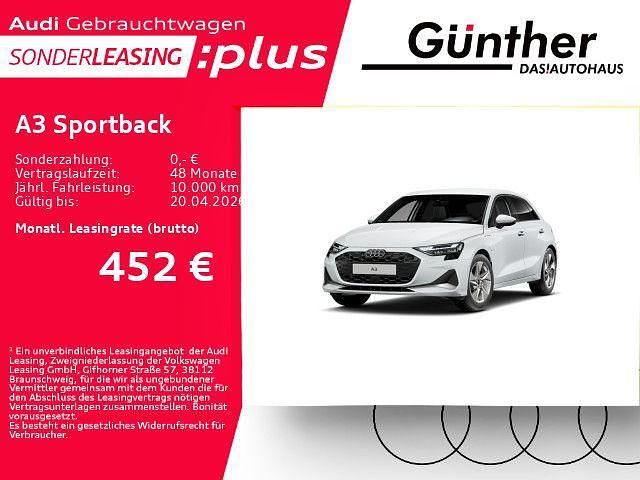 Gebraucht Audi A3 Sport 204 PS (150 kW) 2025 Gletscherweiß metallic Limousine