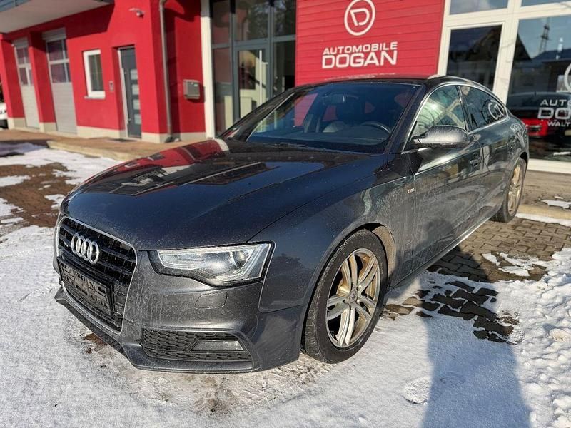Grau Gebraucht 2015 Audi A5 Sportback S-Line Kleinwagen | 10.990 € (Fairer Preis) - Bild 1/4