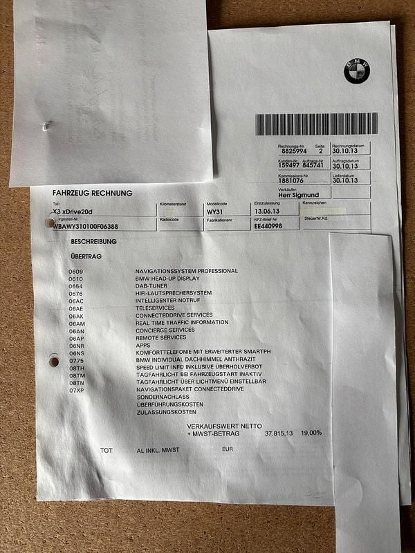 Gebraucht BMW X3 xLine 177 PS (130 kW) 2013 Silber SUV