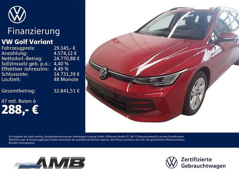 Kings red metallic Gebraucht 2025 VW Golf VIII Life Kombi | 28.770 € (Etwas zu teuer) - Bild 1/3