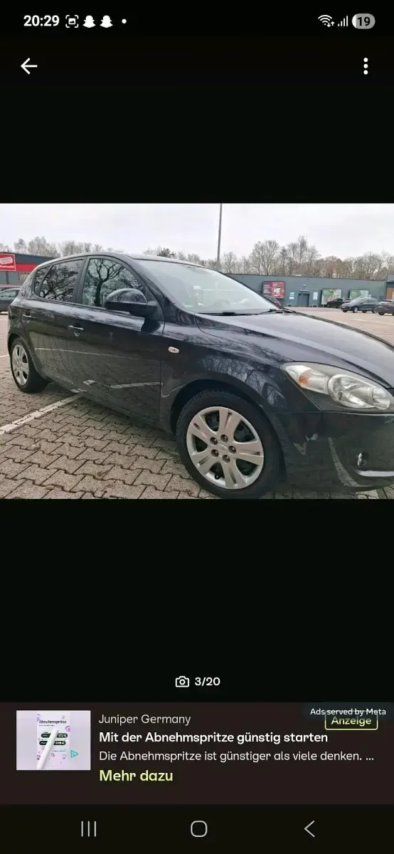 Gebraucht Kia Ceed 142 PS (104 kW) 2009 Schwarz Kleinwagen