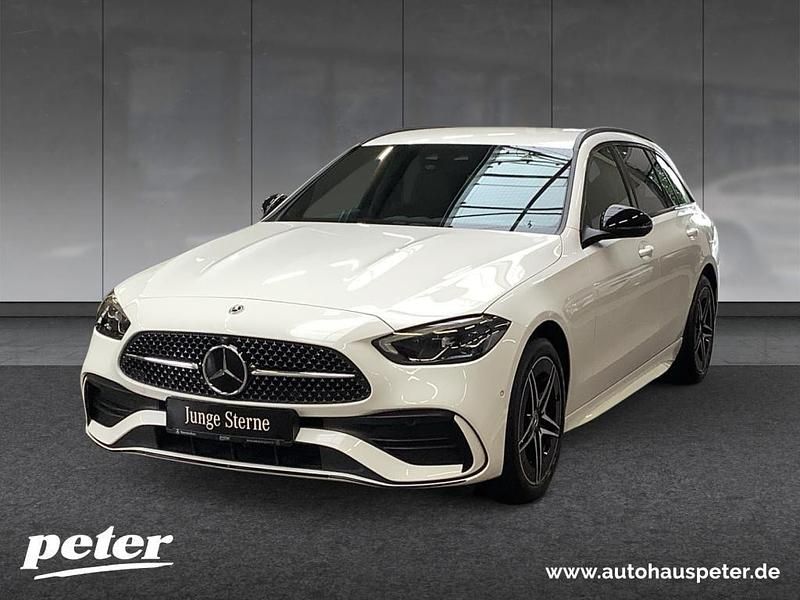 Unilack polarweiß Gebraucht 2024 Mercedes C300e AMG Kombi | 45.610 € (Guter Preis) - Bild 1/4