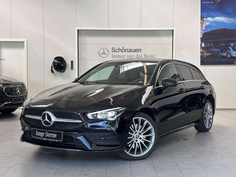 Unilack nachtschwarz Gebraucht 2022 Mercedes CLA250e Shooting Brake AMG Kombi | 29.980 € (Guter Preis) - Bild 1/4