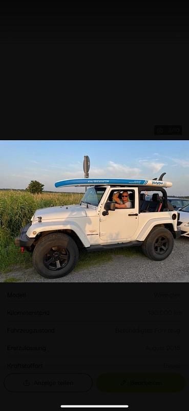 Gebraucht Jeep Wrangler 2015 Weiß SUV