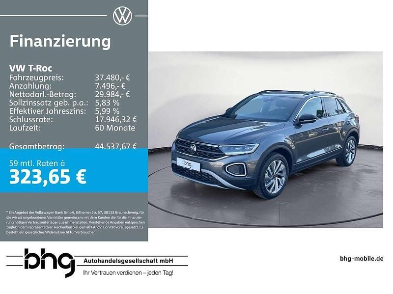 Grau Gebraucht 2024 VW T-Roc Life SUV | 37.480 € - Bild 1/4